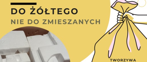 Opakowania styropianowe do żółtego.