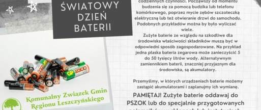 18 luty - Światowy Dzień Baterii