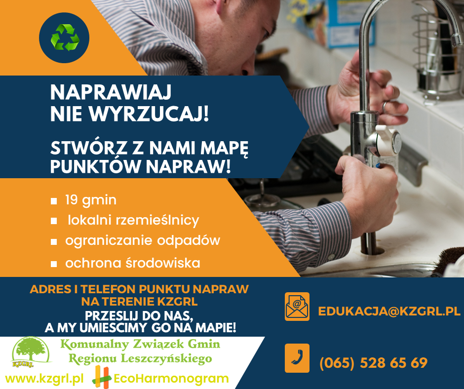 STWÓRZMY RAZEM MAPĘ PUNKTÓW NAPRAW! Nie wyrzucaj – naprawiaj!
