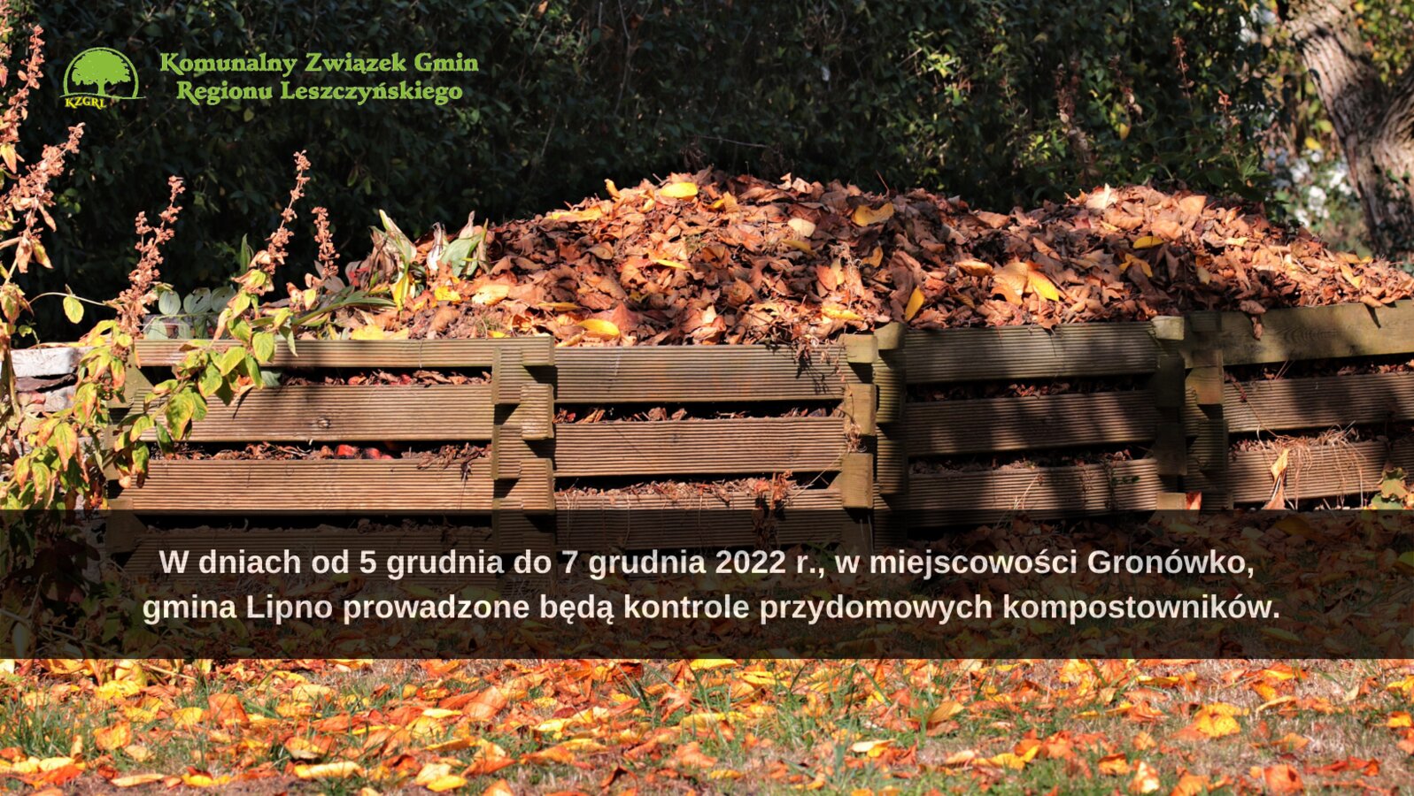 Zawiadomienie o kontrolach przydomowych kompostowników.