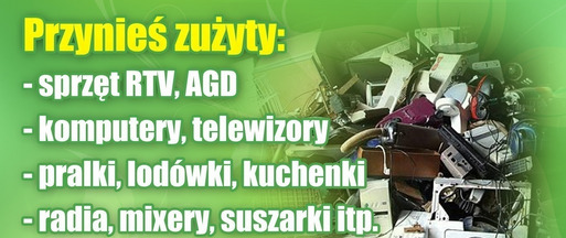 Zbiórka zużytego sprzętu elektrycznego i elektronicznego w gminach Święciechowa i Wijewo