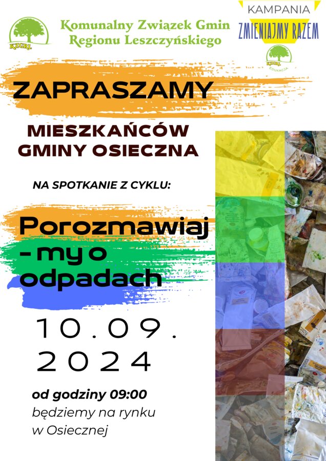 Zapraszamy na spotkanie mieszkańców gminy Osieczna.