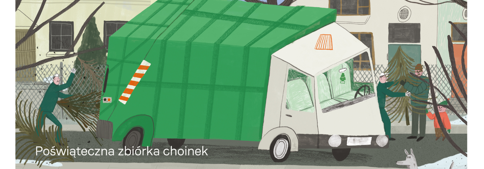 Poświąteczna zbiórka żywych choinek